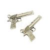Tibetan Style Alloy Handgun/Pistol Pendants TIBEP-Q043-128-RS-1