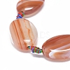 Natural Banded Agate/Striped Agate Beads Strands G-L544-008-2