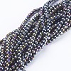 Glass Beads Strands X-GR4mm27Y-AB-1