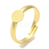 Rack Plating Adjustable Brass Ring Findings KK-F090-08G-01-1