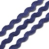 6 Yards 6 Colors Polyester Wavy Fringe Trim Ribbon OCOR-WH0080-44C-2