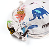 Polycotton(Polyester Cotton) Packing Pouches Drawstring Bags ABAG-T007-02P-3