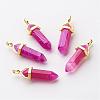 Natural Mixed Stone Pointed Pendants G-G902-A-2