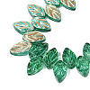 Electroplate Transparent Glass Beads Strands LS-EGLA-N056-03A-12-3