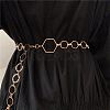 Alloy Hexagon Link Chain Waist Chains WG7868D-01-1