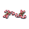 Christmas Style Printed Acrylic Cabochons X-MACR-O045-01F-4
