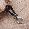 Braided PU Leather Keychains FR5253-5