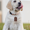 12Pcs 6 Colors Rectangle Imitation Leather Pendant Keychains KEYC-CL0001-55-5