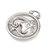 12 Constellations 304 Stainless Steel Pendants STAS-F354-01P-11-2