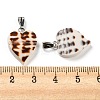 Natural Spiral Shell Pendants PALLOY-Q462-01P-3