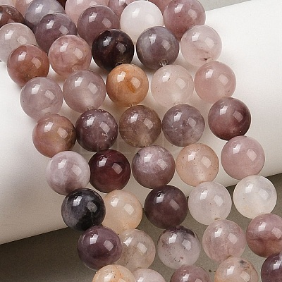 Natural Violet Strawberry Quartz Beads Strands G-P530-B02-03-1