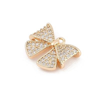 Brass Micro Pave Cubic Zirconia Pendants LS-KK-U051-04G-01-1