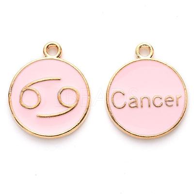 Alloy Enamel Pendants X-ENAM-S124-01A-09D-1