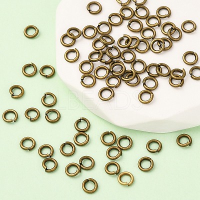 Antique Bronze Jewelry Accessory Open Jump Rings X-JRC5MM-AB-1