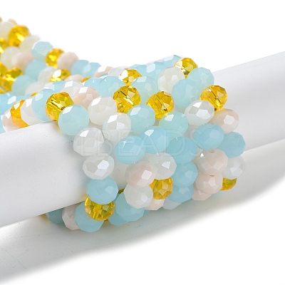 Glass Beads Strands EGLA-A034-M8mm-52-1