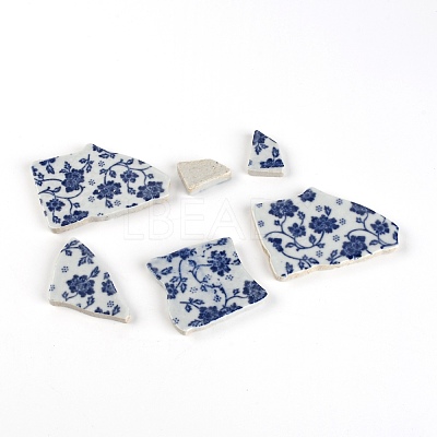 Porcelain Cabochons PORC-WH0033-09-1