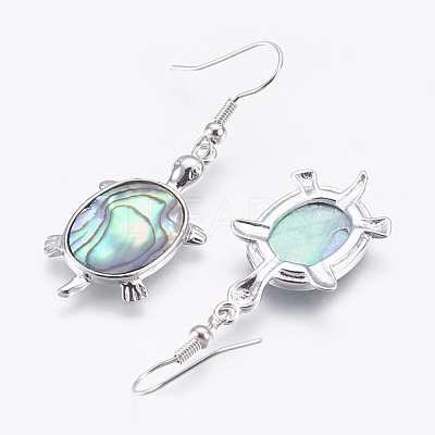 Abalone Shell/Paua ShellJewelry Sets X-SJEW-P089-02-1