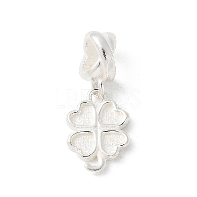 925 Sterling Silver Clover European Dangle Charms STER-H115-09S-1