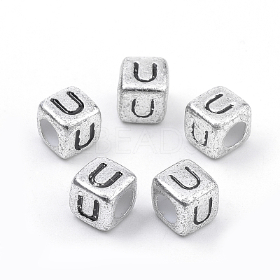 Plated Acrylic Beads PB43C9308-U-1
