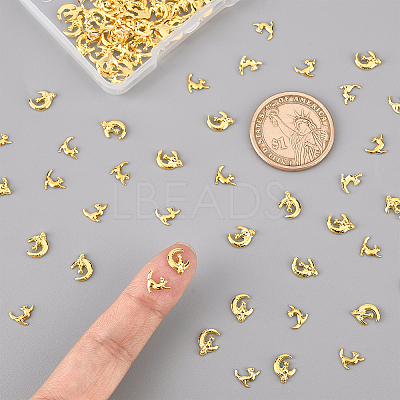 120Pcs 2 Style Alloy Cabochons FIND-OC0001-49-1
