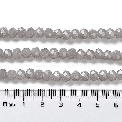 Baking Paint Imitation Jade Glass Bead Strands X-DGLA-A034-J6MM-A43-1