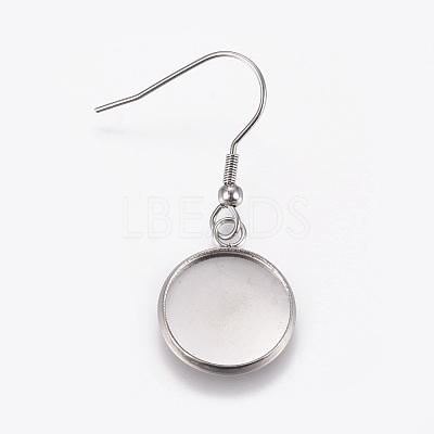 Stainless Steel Dangle Earrings LS-EJEW-WH0001-A02-1