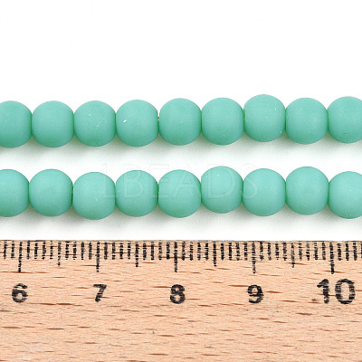 Opaque Glass Beads Strands GLAA-T032-P6mm-MD12-1