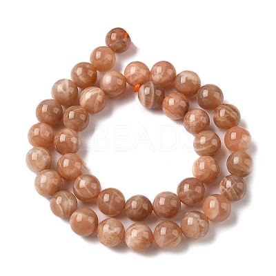 Round Natural Multi-Moonstone Beads Strands G-I176-09-10mm-01-1