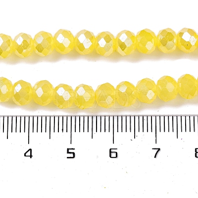 Baking Electroplate Glass Beads Strands DGLA-A039-J6MM-B23-1