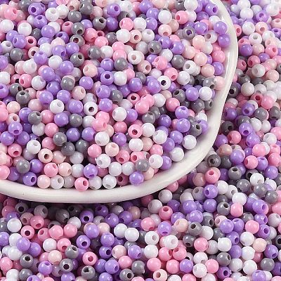 Opaque Acrylic Beads OACR-H118-07A-03-1