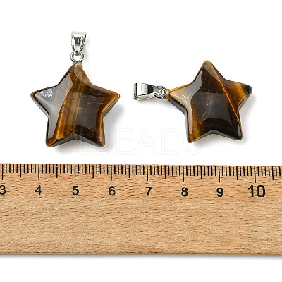 Natural Tiger Eye Pendants GG-K002-10S-1