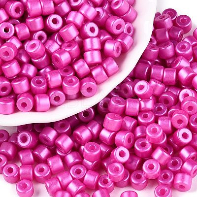 Baking Paint Pearlized Glass Seed Beads SEED-T008-03N-1