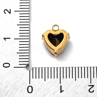 304 Stainless Steel Rhinestone Pendants STAS-P386-01G-05-1