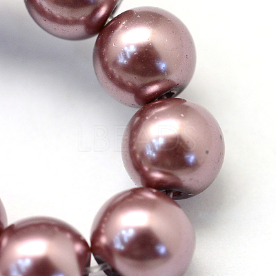 Baking Paint Pearlized Glass Pearl Round Bead Strands HY-Q003-6mm-58-1