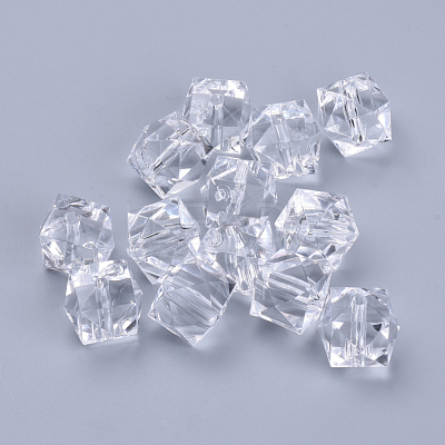 Transparent Acrylic Beads X-TACR-Q259-6mm-V01-1