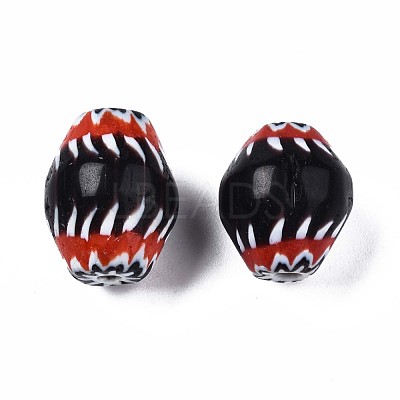 Handmade Millefiori Lampwork Beads LAMP-S197-015-1