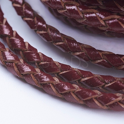Round Braided Cowhide Cords WL-L009-01Q-1