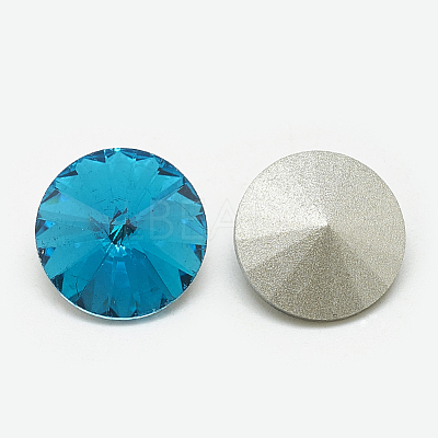 Pointed Back Glass Rhinestone Cabochons RGLA-T086-8mm-12-1