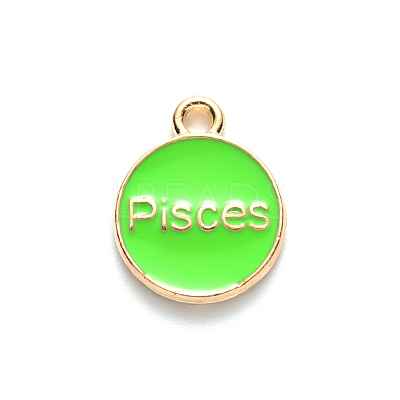 Alloy Enamel Pendants X-ENAM-S124-01A-06H-1