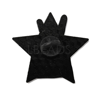 Rock Theme Rock 'n' Roll Devil Star Enamel Pins LS-JEWB-D310-04EB-02-1