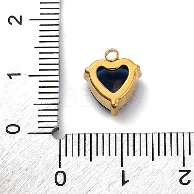 304 Stainless Steel Rhinestone Pendants STAS-P386-01G-02-1