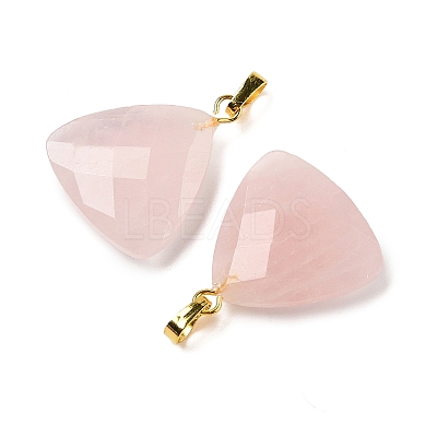 Natural Rose Quartz Pendants G-L614-D04-G04-1