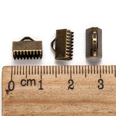 Iron Ribbon Crimp Ends E143Y-AB-1