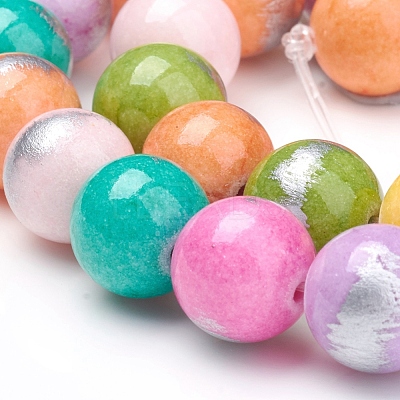 Natural Mashan Jade Beads Strands G-G833-6mm-14-1