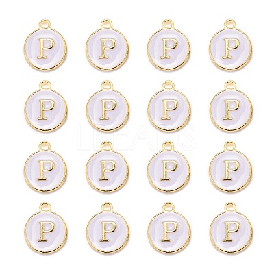 Golden Plated Alloy Charms LS-ENAM-S118-01P-1