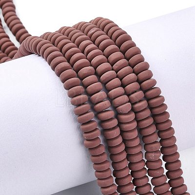 Handmade Polymer Clay Beads Strands X-CLAY-N008-008-125-1