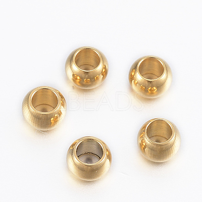 Ion Plating(IP) 304 Stainless Steel Beads X-STAS-H394-02G-1