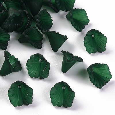 Frosted Acrylic Bead Caps MACR-S371-10A-735-1