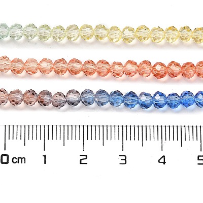 Transparent Painted Glass Beads Strands DGLA-A034-T4mm-A02-1