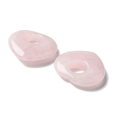 Natural Rose Quartz Hollow Pendants G-C167-06D-1